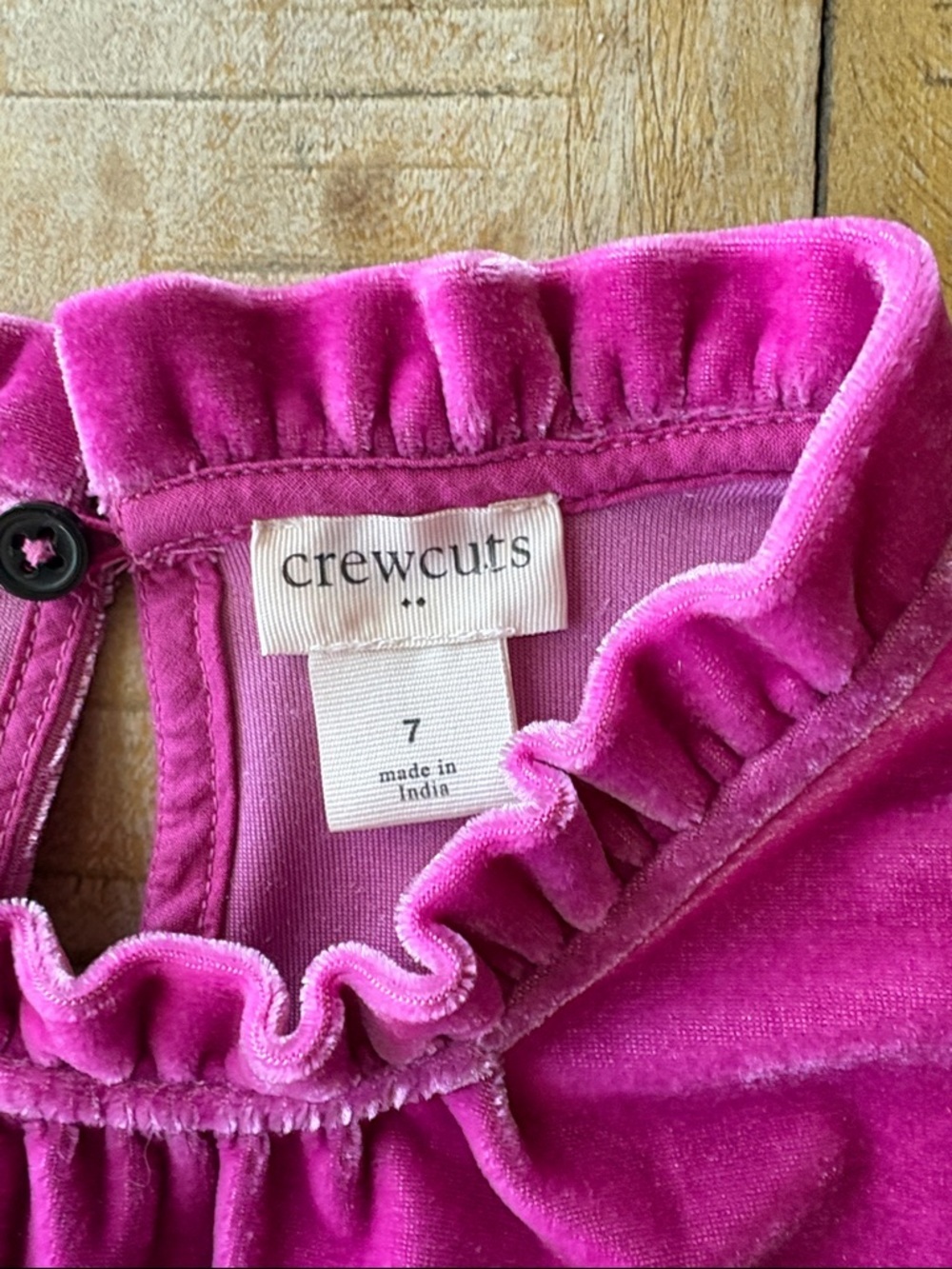 Crewcuts Girls Velour Dress size 7 - Picture 2 of 4
